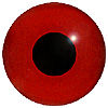 Dark Red Glass Bird Eyes. A single colour iris with a black pupil on wire. Ideal for stickmaking and Decoy carving.
