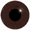 Dark Brown Glass Bird Eyes. A single colour iris with a black pupil on wire. Ideal for stickmaking and Decoy carving.