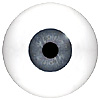 Mannequin Human or Doll eyes without veins. This is the closest to a prosthetic eye available for the price. Ideal for close up camera work or display models.